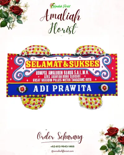 Karangan Bunga Ucapan Selamat di Pattunuang
